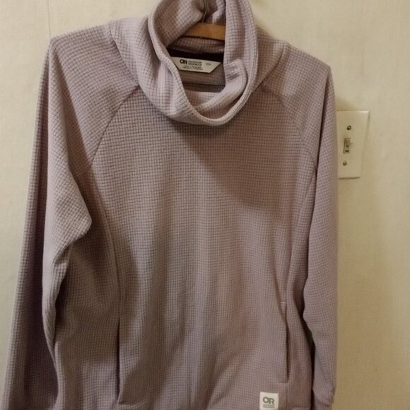 Outdoor Research Sz M light purple patterned fleece - Picture 4 of 5